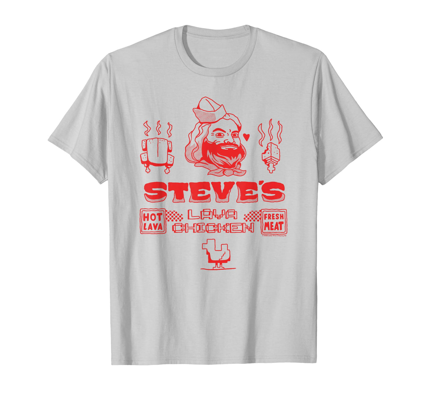 A Minecraft Movie Steve's Lava Chicken Restaurant Logo T-Shirt