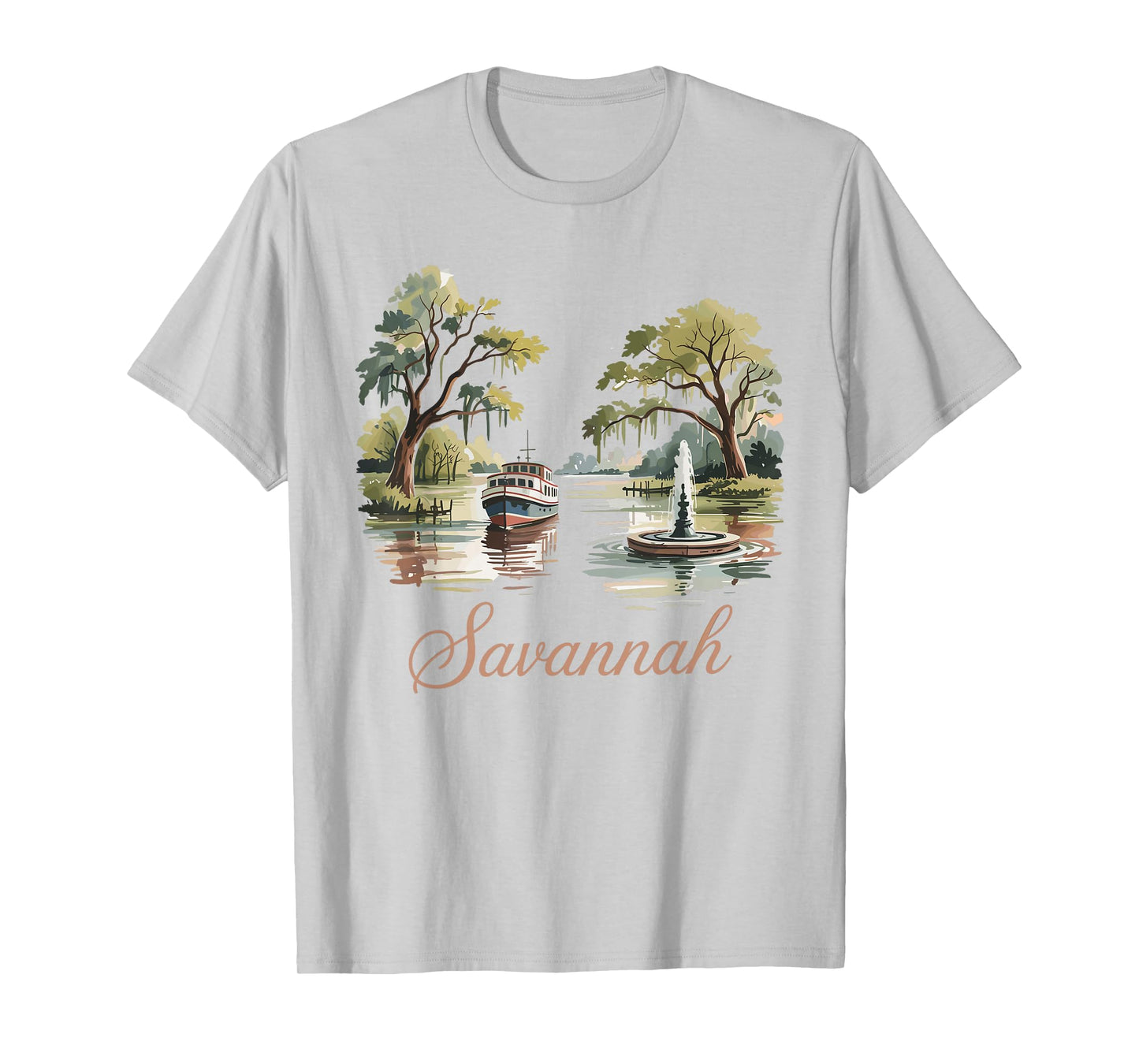 Historic Savannah Georgia Vintage Southern City T-Shirt