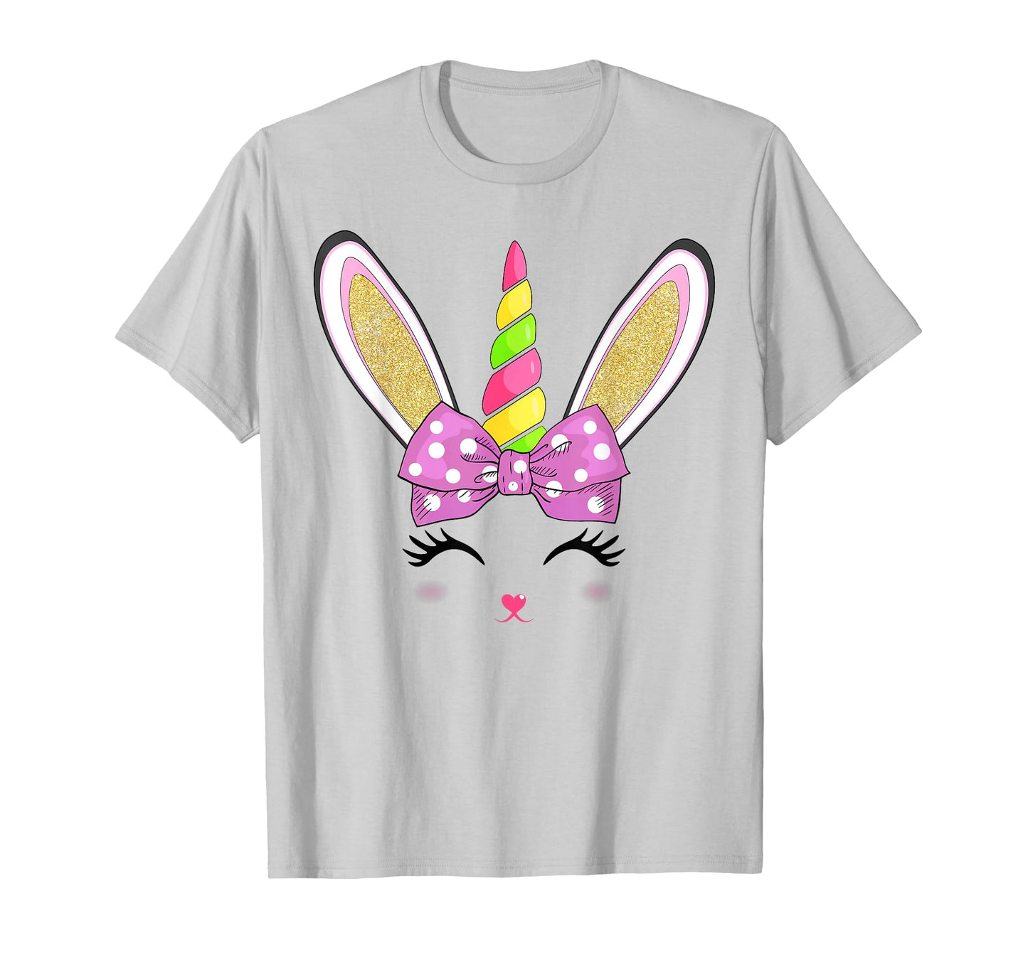 Cute Easter Bunny Face For Women Girls Kids T-Shirt