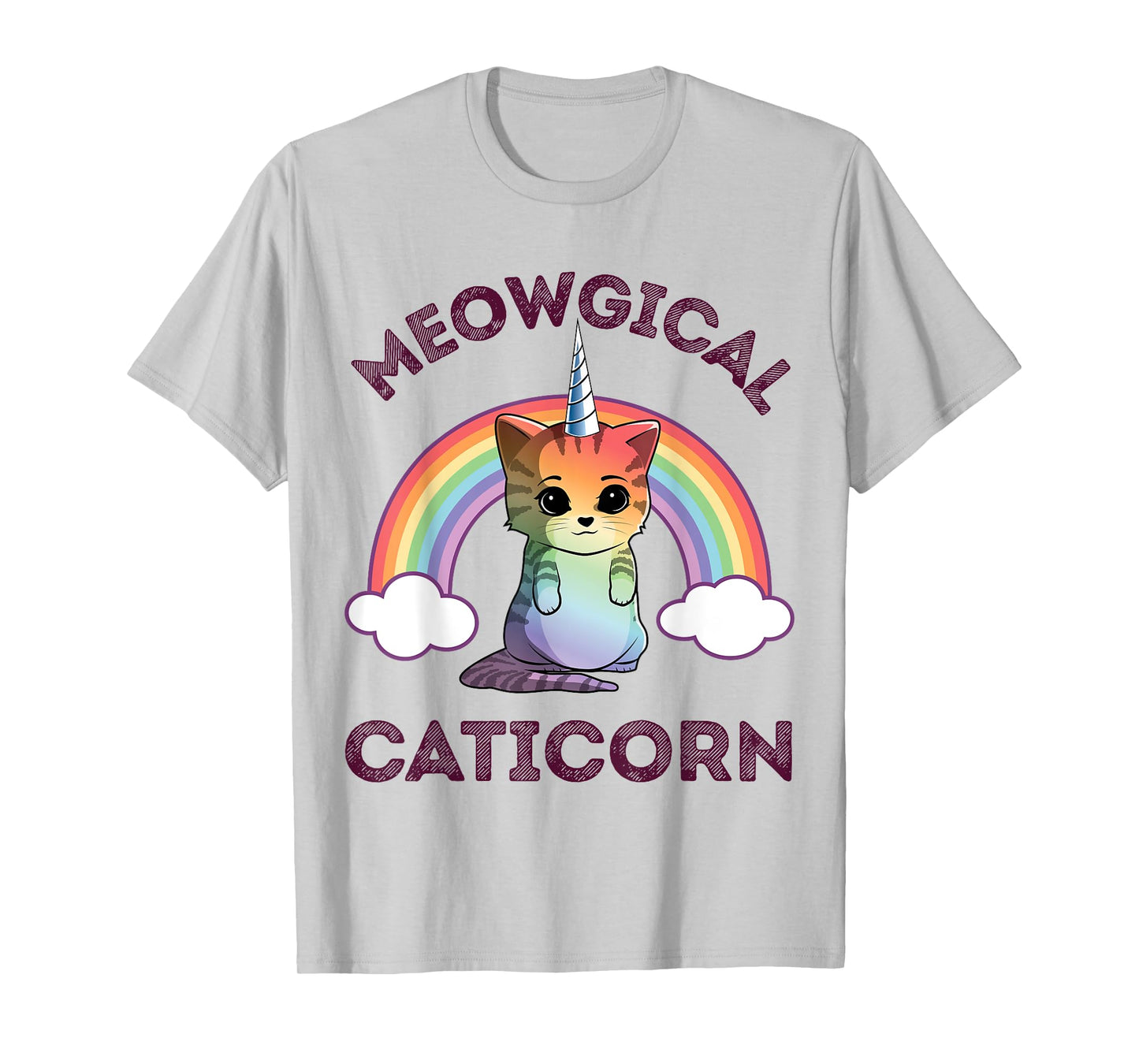 Meowgical Caticorn T shirt Cat Unicorn Girls Women Kittycorn T-Shirt