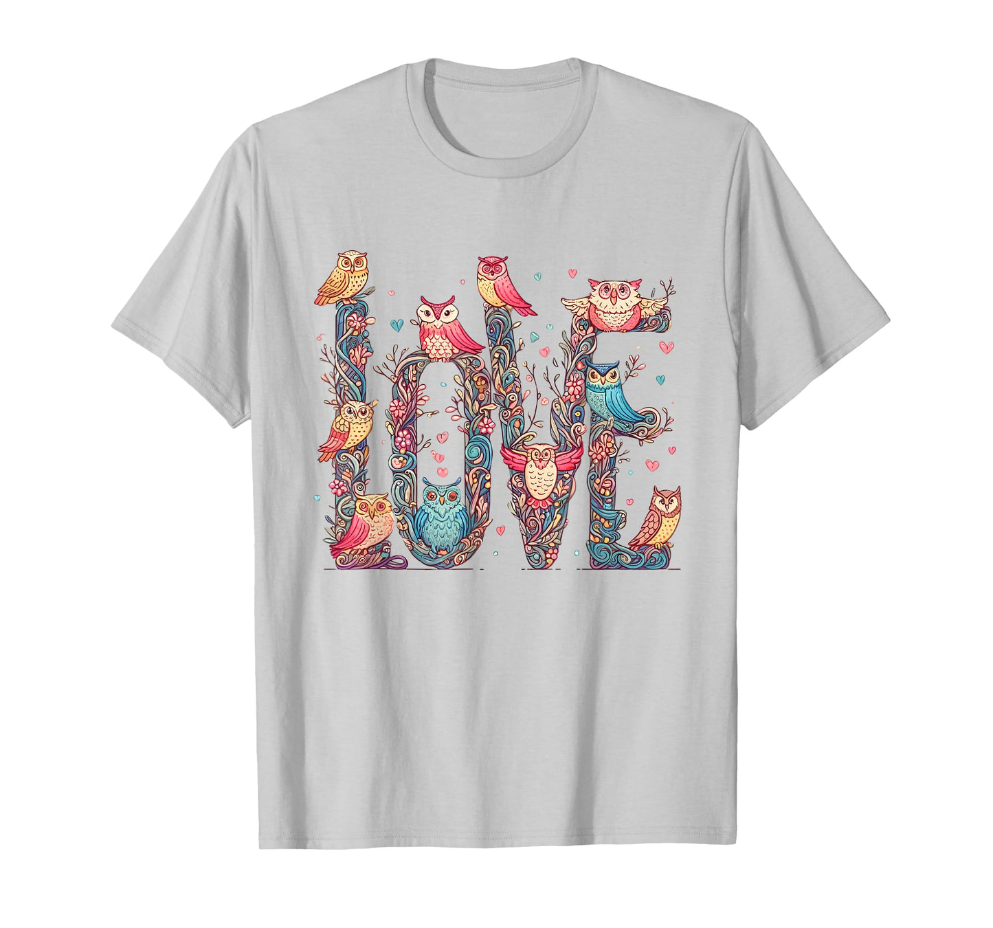 Owl Shirt Women Nocturnal Bird Wildlife Owls Owl Love T-Shirt