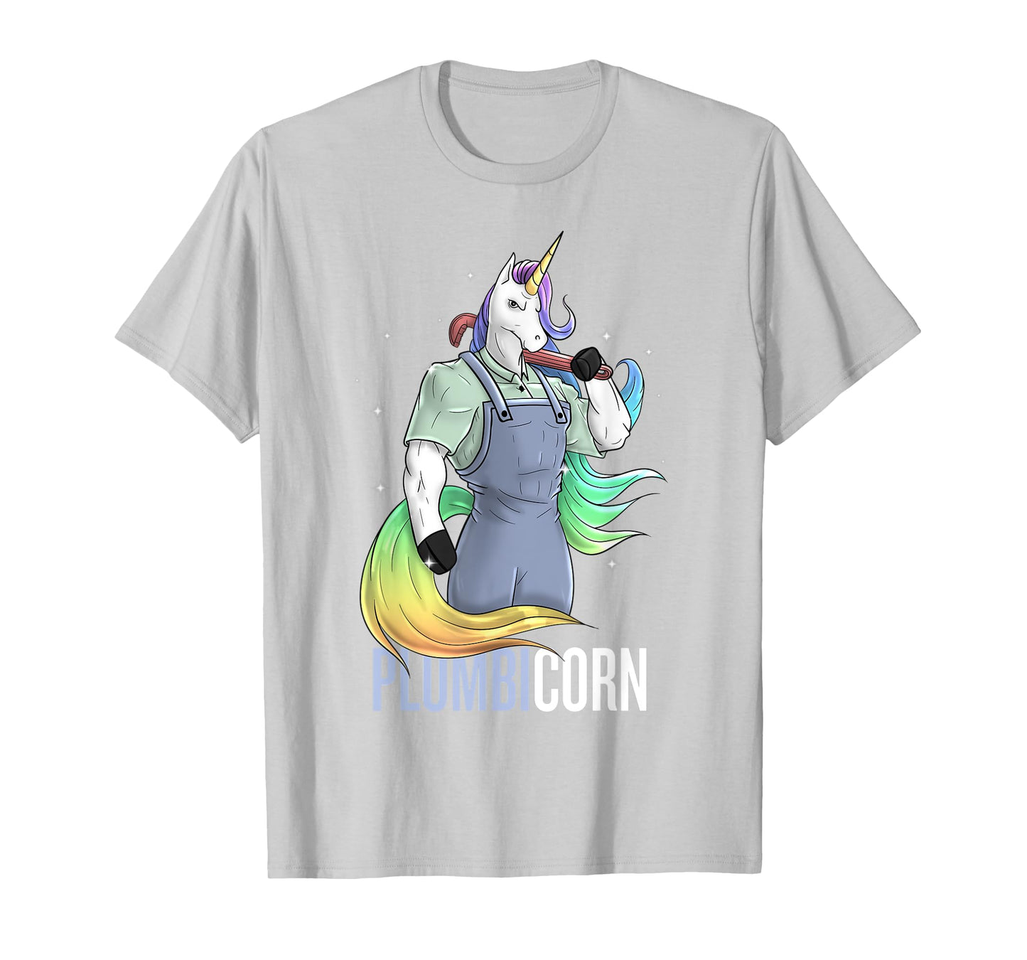 Plumber Unicorn Plumbicorn Plumbing Pun Handyman Funny T-Shirt