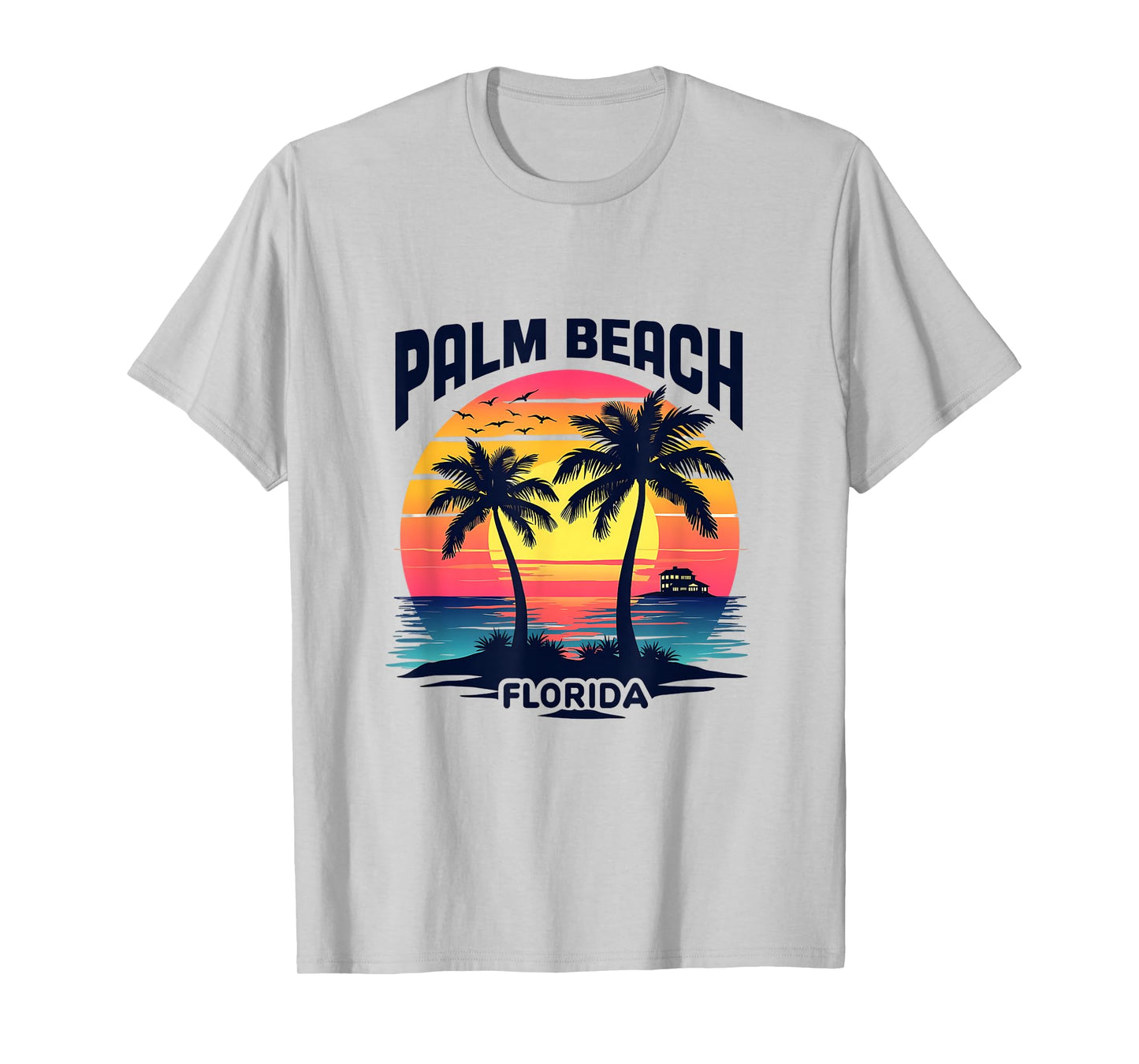 Palm Beach Florida Sunset Tropical Paradise T-Shirt