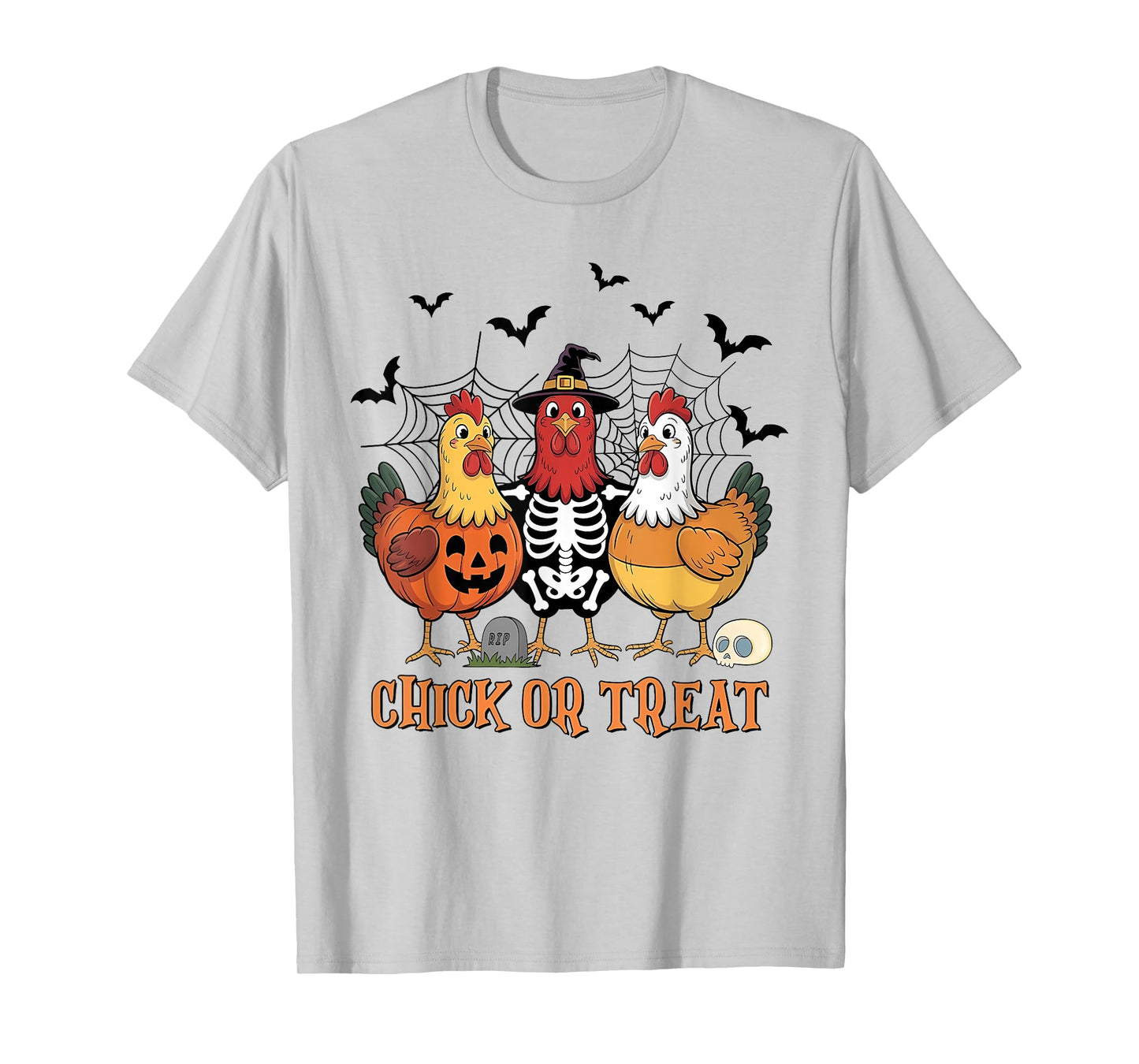 Halloween Chicken Skeleton Chick Or Treat Spooky Season T-Shirt