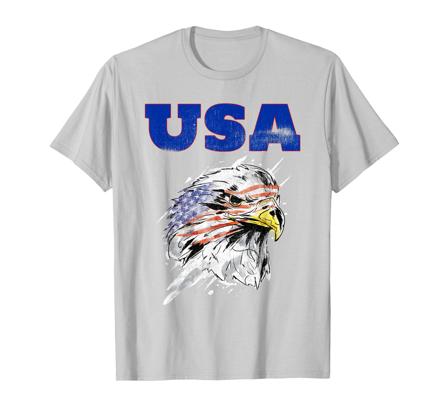 American Bald Eagle USA Patriotic US Flag National Bird Women Kids Men T-Shirt