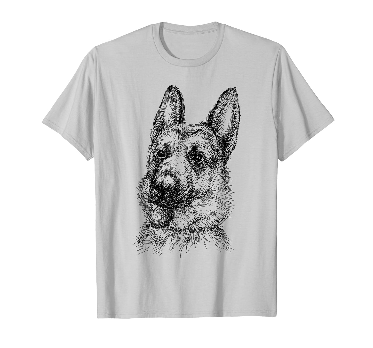 Portrait Drawing German Shepherd for Dog Owners T-Shirt