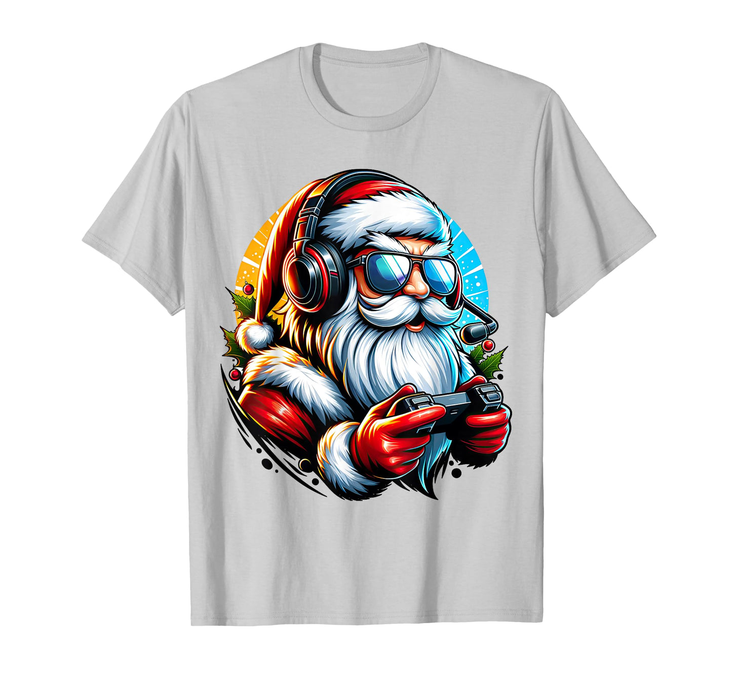 Christmas Gamer Boys Video Game Santa Xmas T-Shirt
