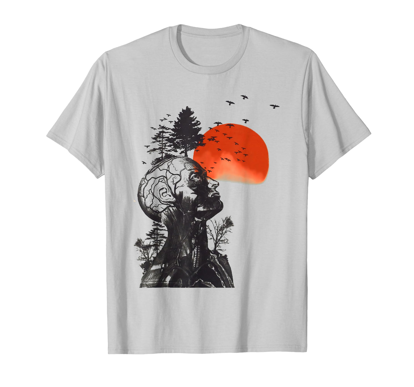 Nature on a human art t-shirt