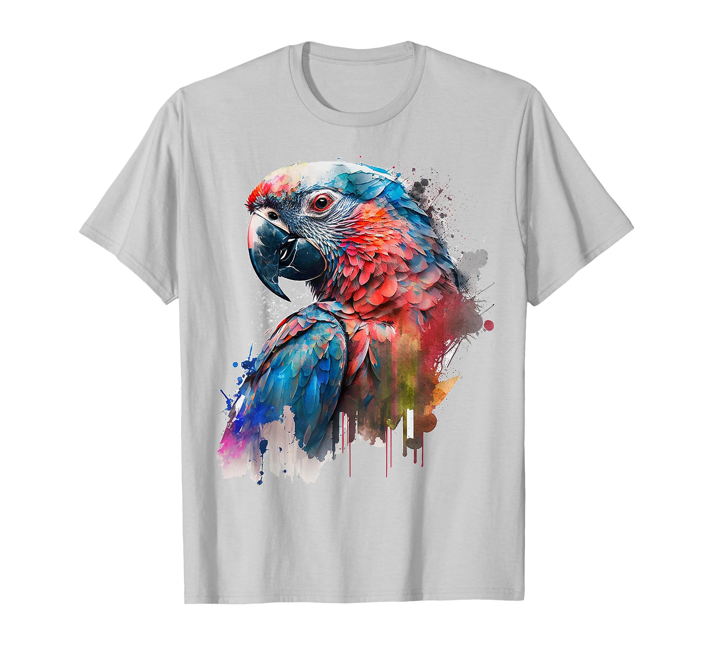 Parrot Bird Colourful Art Animal Bird Motif Parrot T-Shirt
