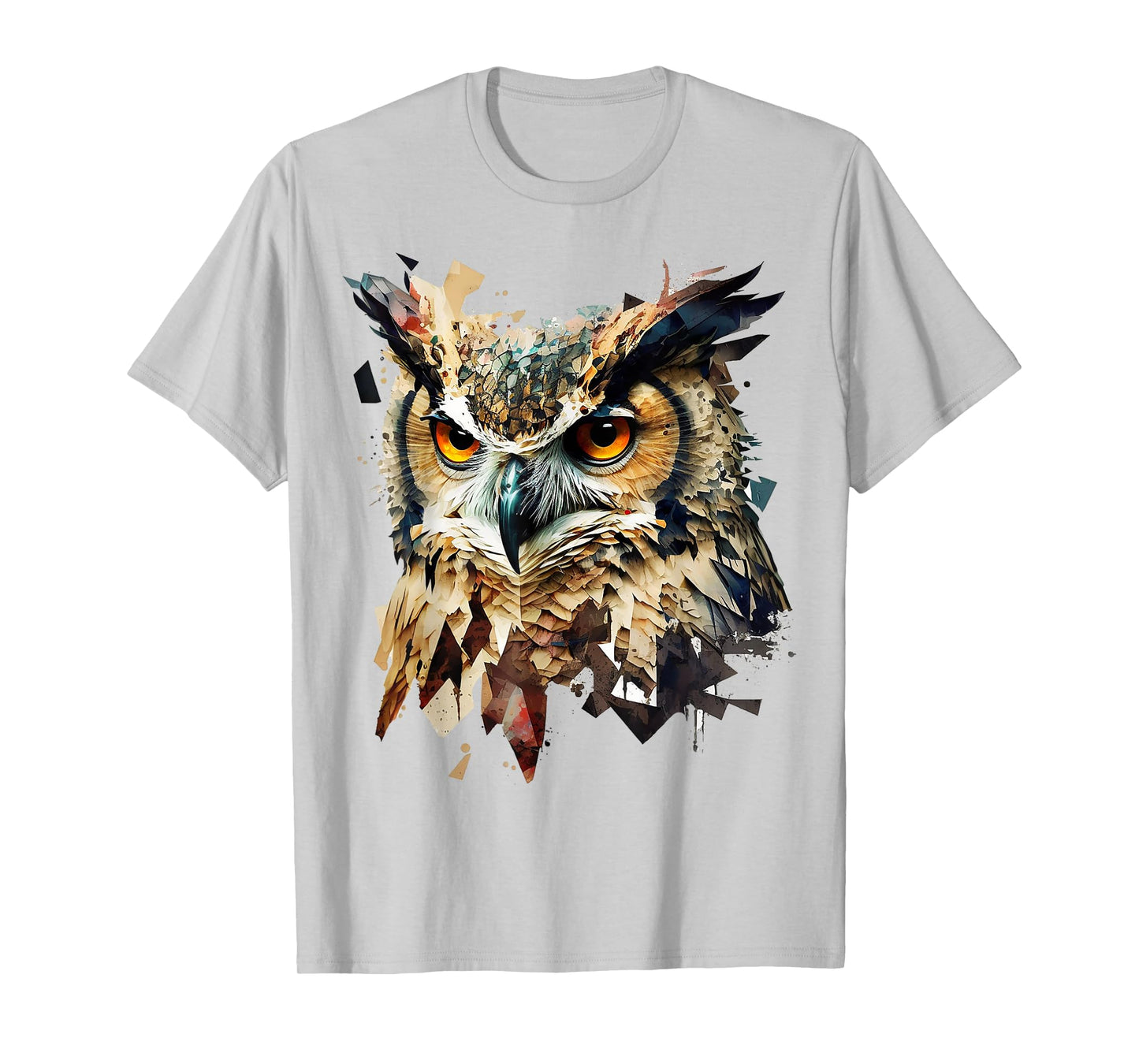 Art abstract owl bird animals T-Shirt