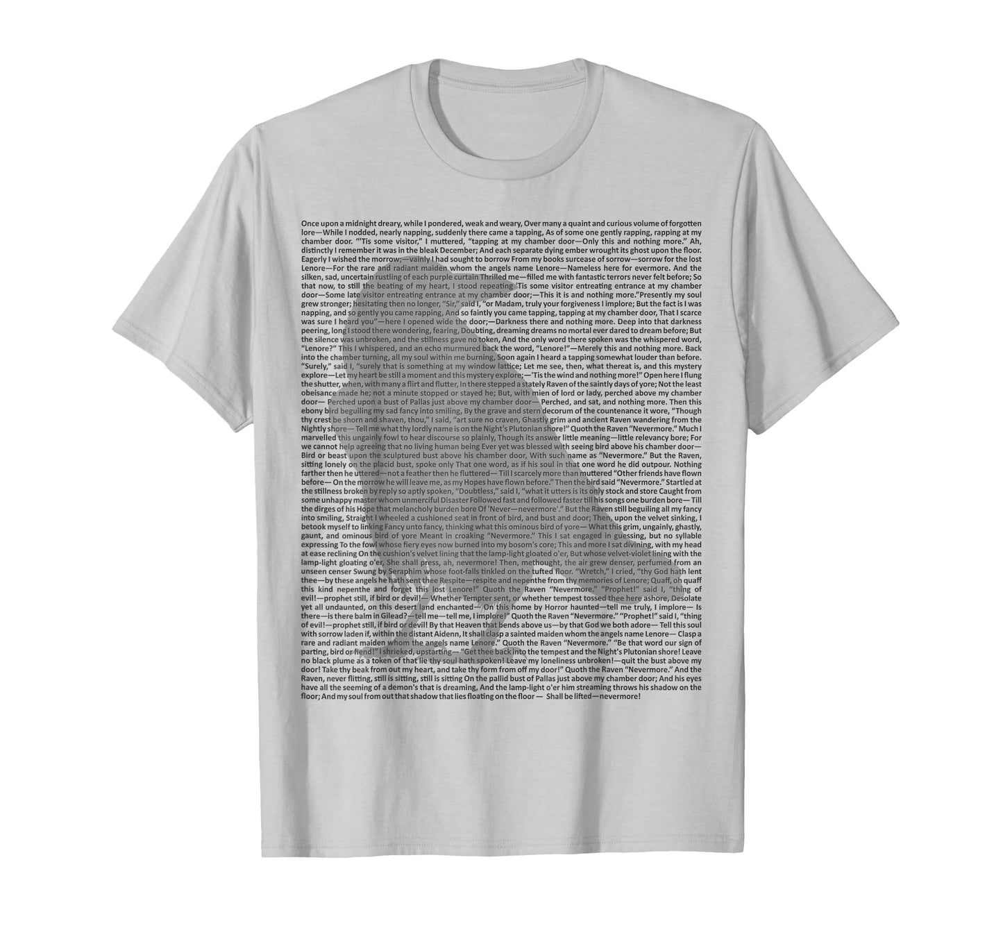 Edgar Allan Poe Poem - The Raven 1 - EAP Tribute Fan T-Shirt T-Shirt