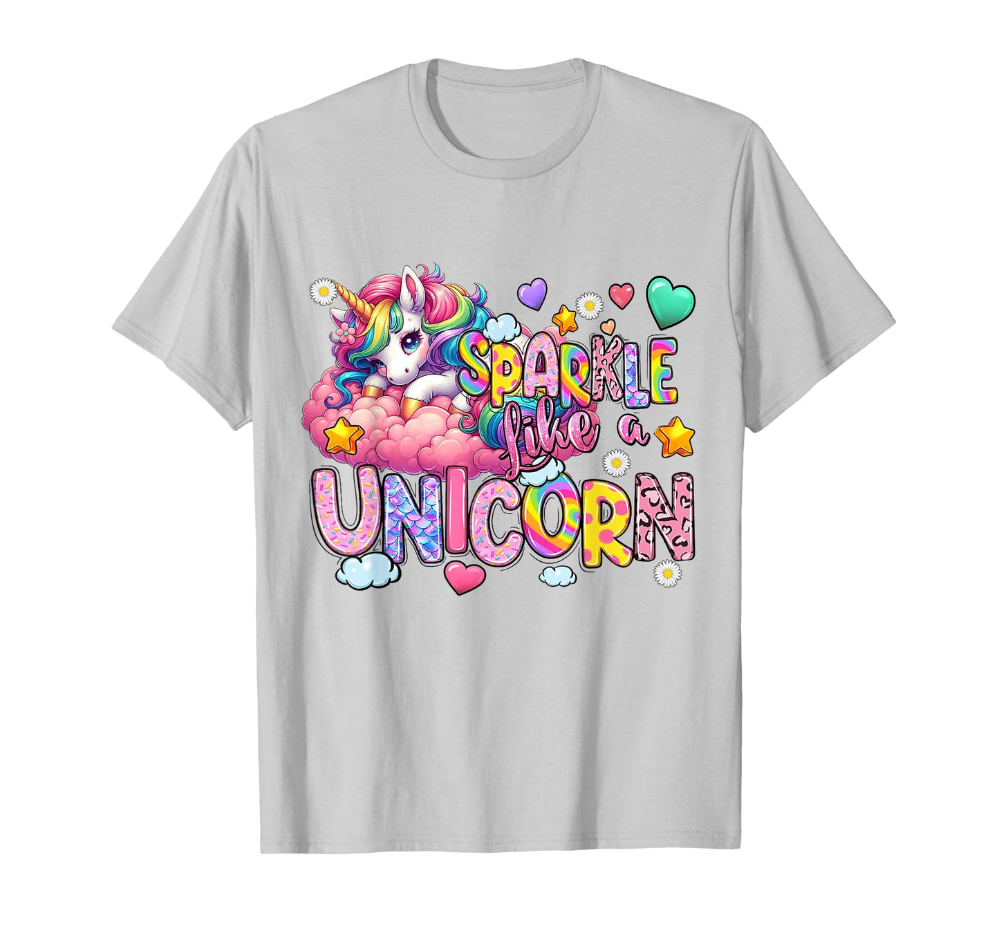 Womens Sparkle Like A Unicorn Cute T-Shirt