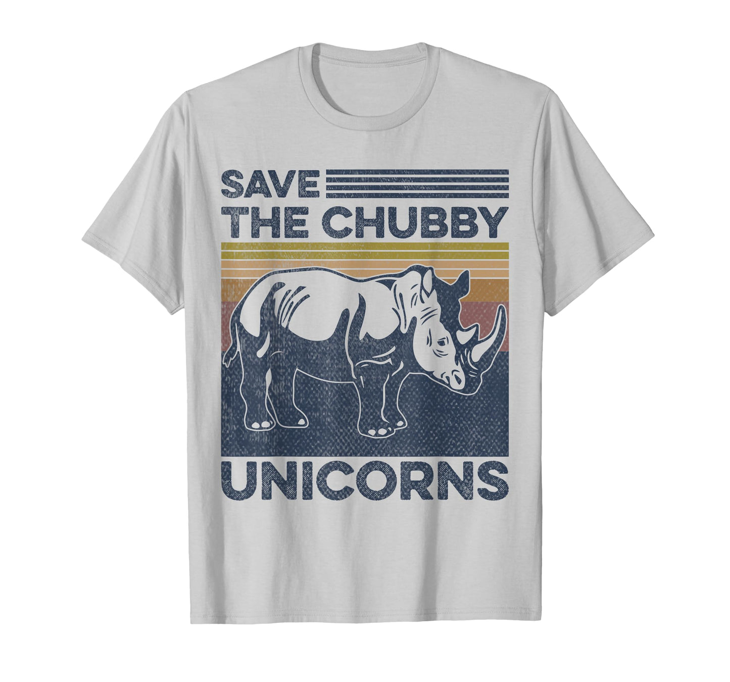 Save the Chubby Unicorns Rhinoceros Animal Lovers T-Shirt