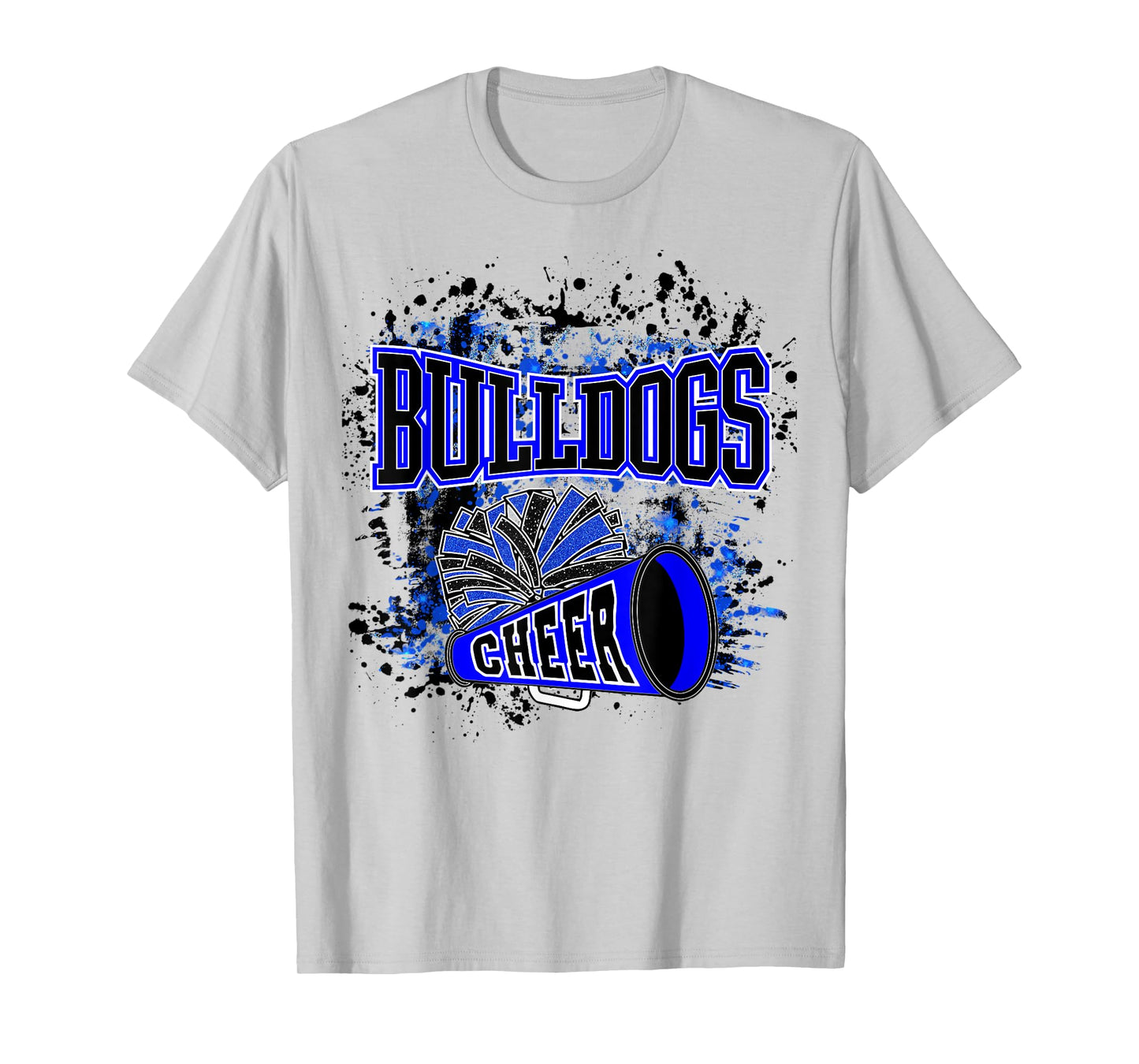 Go Bulldogs Cheer Women Bulldogs Girls School Spirit T-Shirt