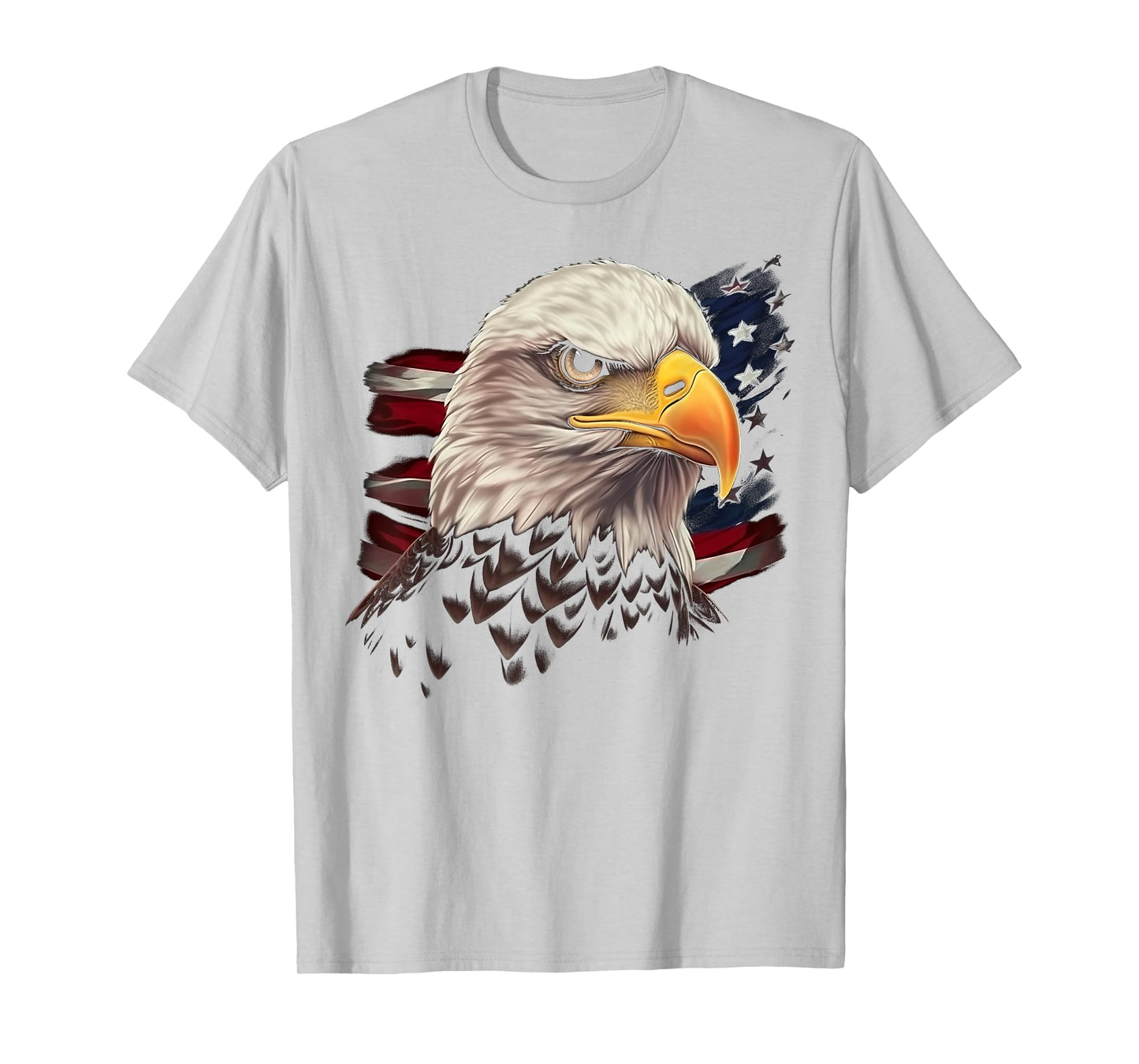 American Flag Eagle Birds USA Patriotic Design T-Shirt