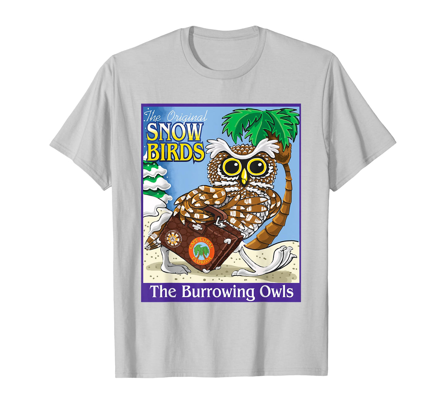 Cape Coral Florida Burrowing Owl Snow Bird T-Shirt T-Shirt