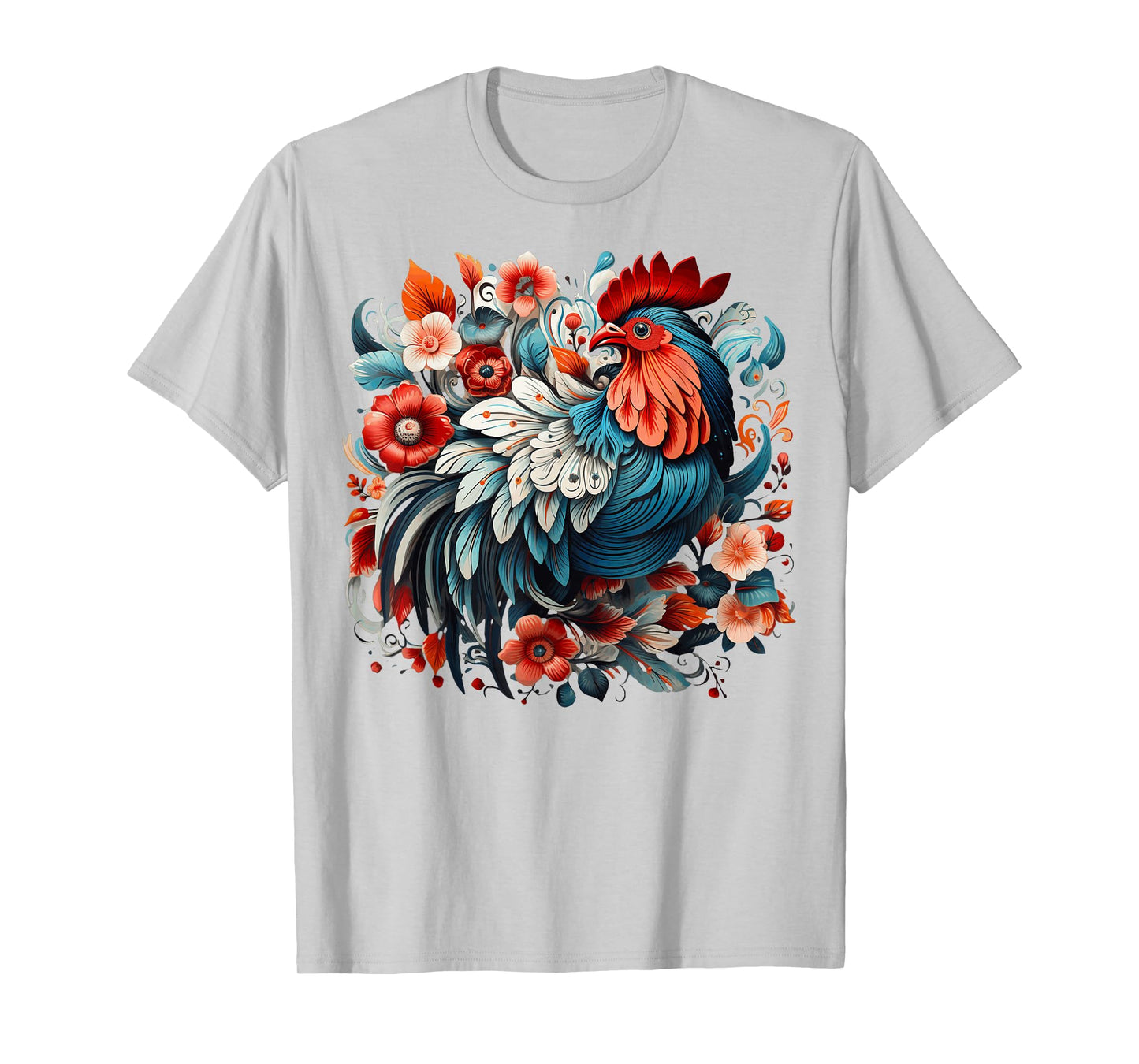 Chicken Floral T-Shirt