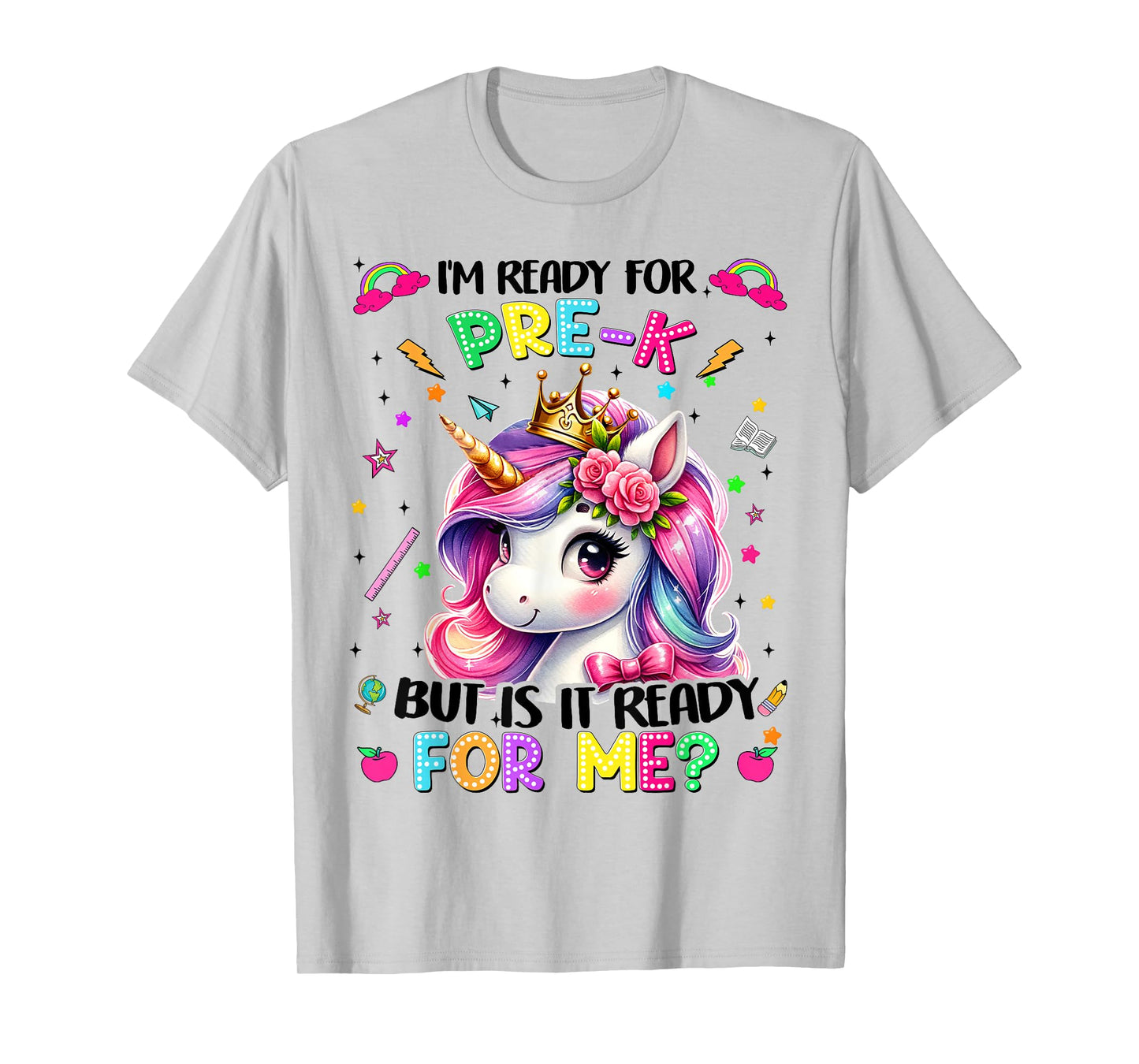 Im Ready For Pre K PreK Unicorn First Day Of School Girls T-Shirt