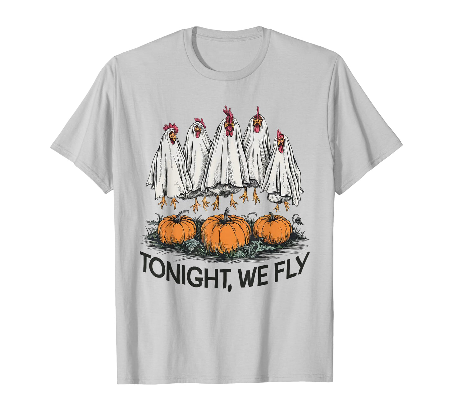 Tonight We Fly Funny Halloween Costume Chicken Farm Fall T-Shirt