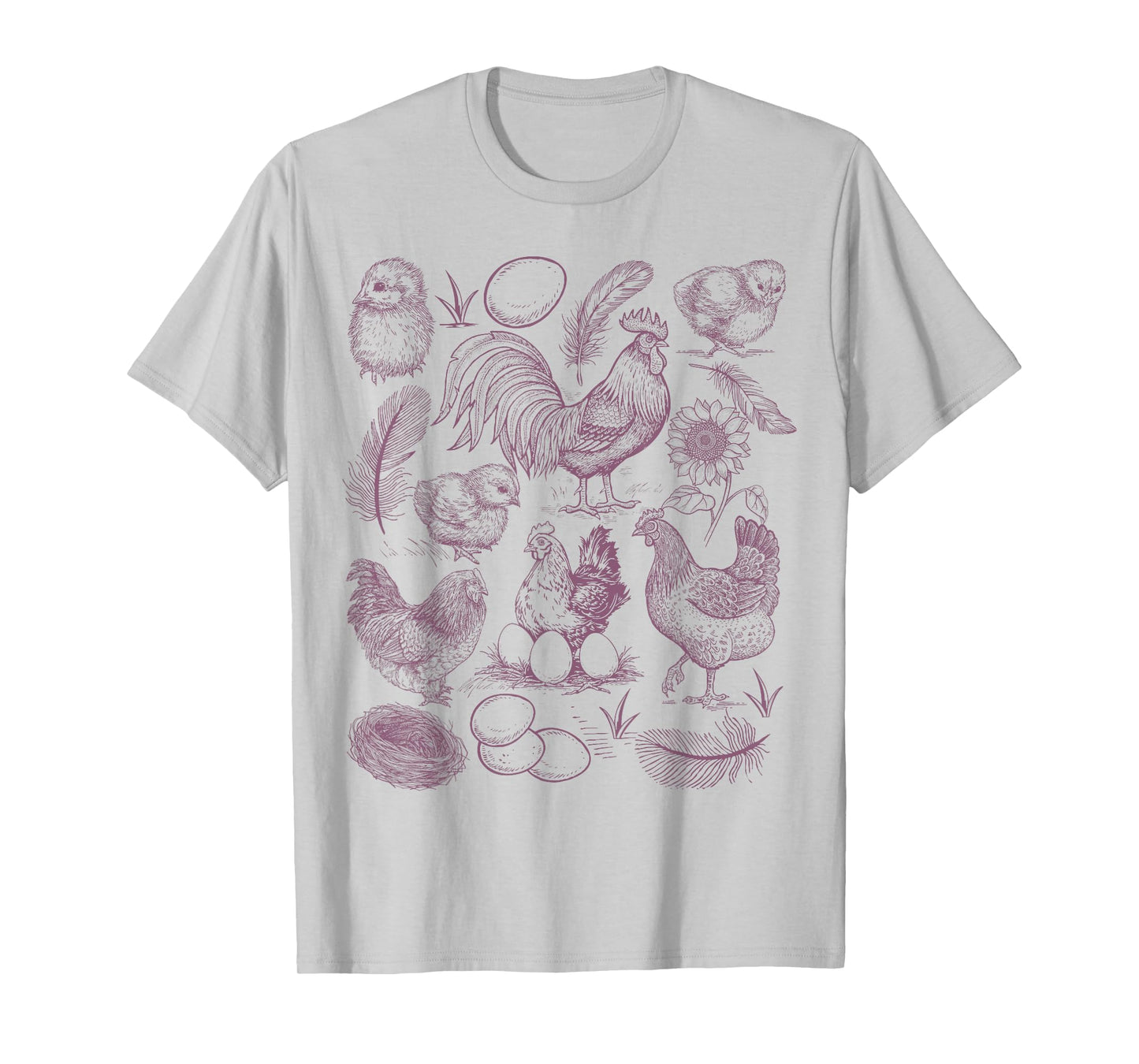 Vintage Chicken Farm Shirt Rustic Country Farm Chicken Mom T-Shirt