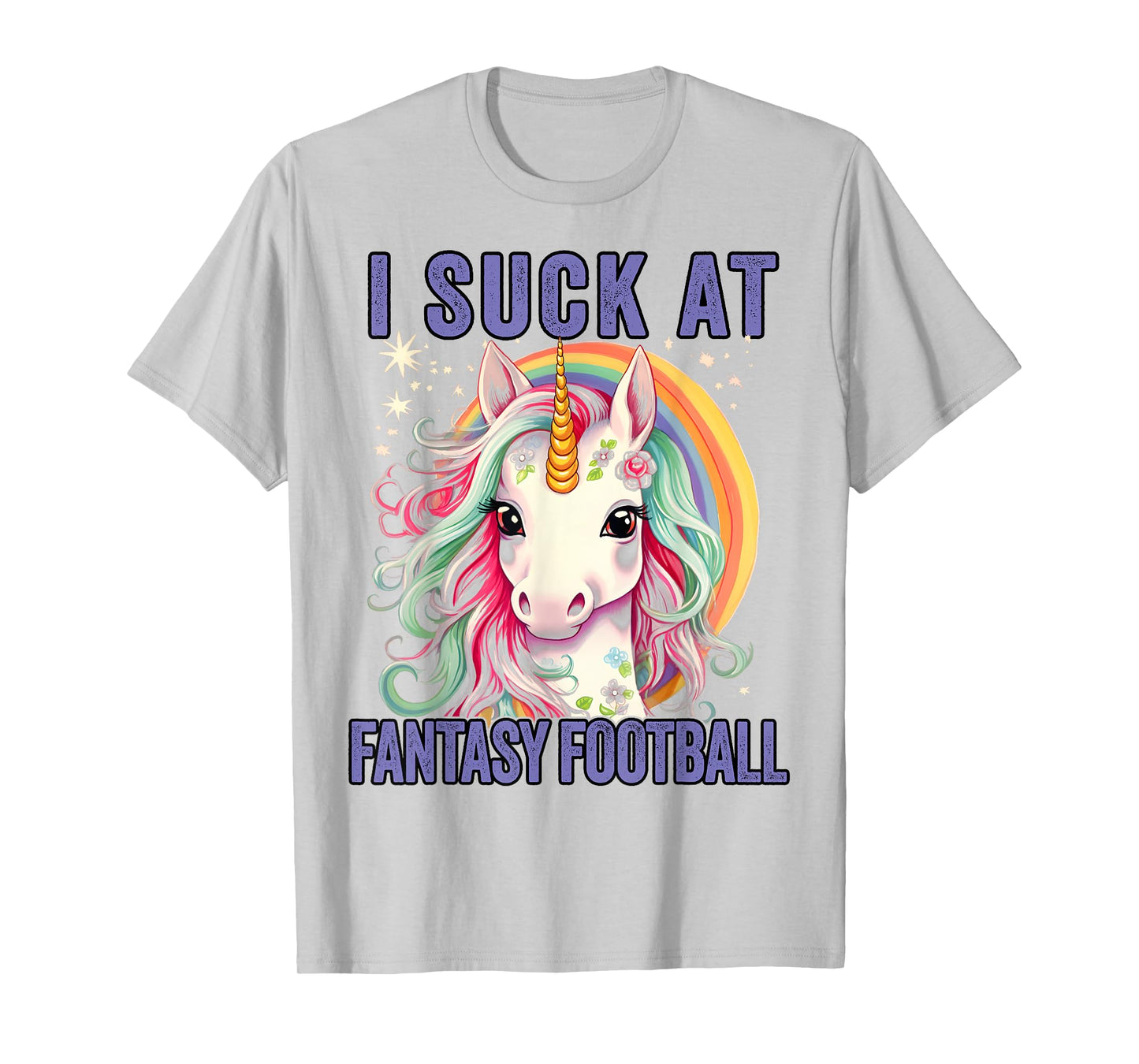 I Suck at Fantasy Football Loser Shirt Unicorn Me T-Shirt