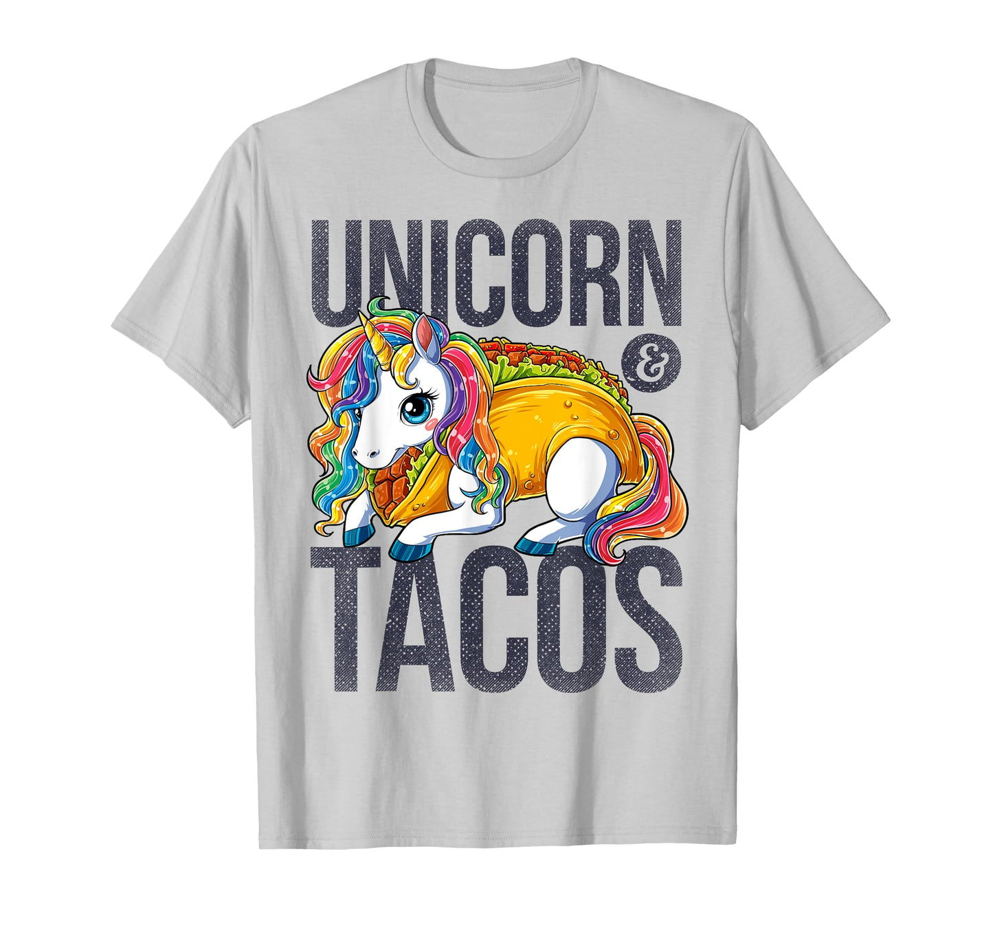 Unicorn & Tacos T Shirt Girls Kids Women Rainbow Taco Squad T-Shirt