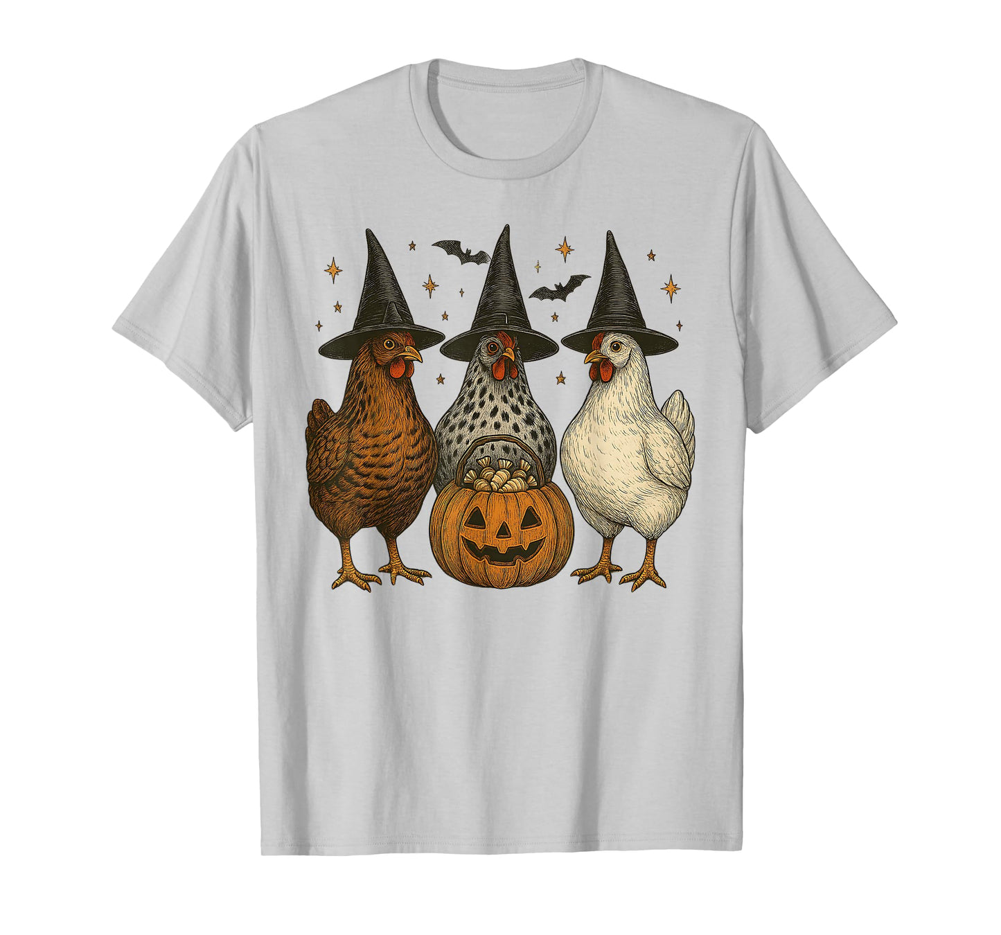 Chickens Spooky Halloween Costumes Vintage for Men Women Kid T-Shirt