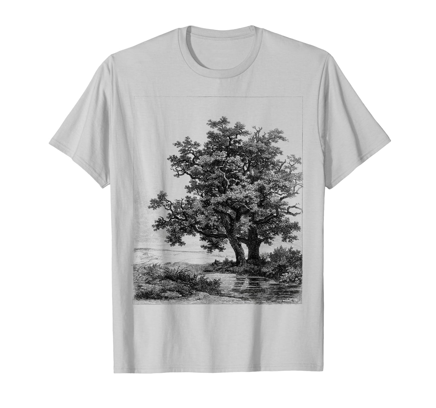 Vintage Eiche Natural Oak Tree Woodsman T-Shirt