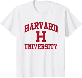 Harvard University Classic Text Logo Kids T-Shirt