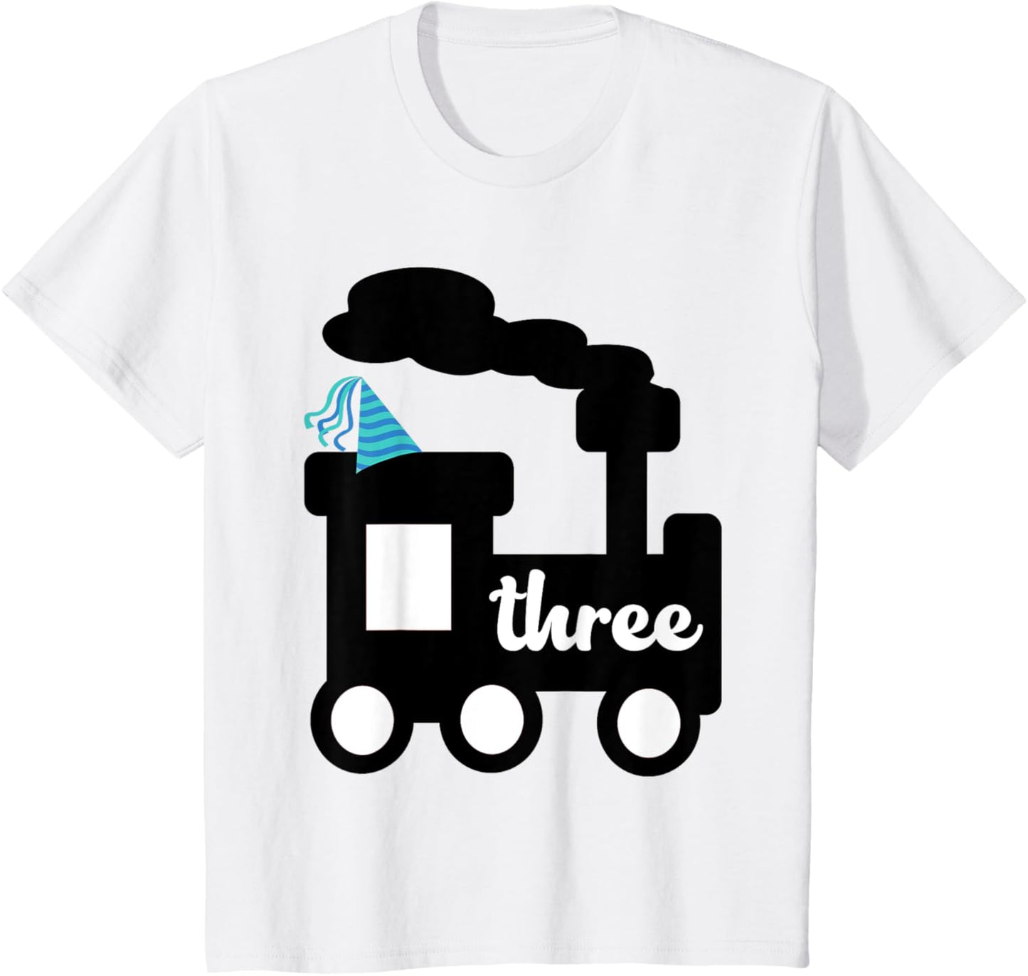 Kids 3 year old (3rd) Birthday Shirt Boy Locomotive Train Gift T-Shirt