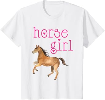 Horse Girl Shirt Cute Just A Girl Who Loves Horses Art Gift T-Shirt