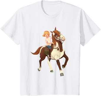 DreamWorks' Spirit Riding Free-Abigail and Boomerang T-Shirt