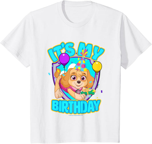 PAW Patrol Birthday It's My Birthday Cute Skye Logo T-Shirt