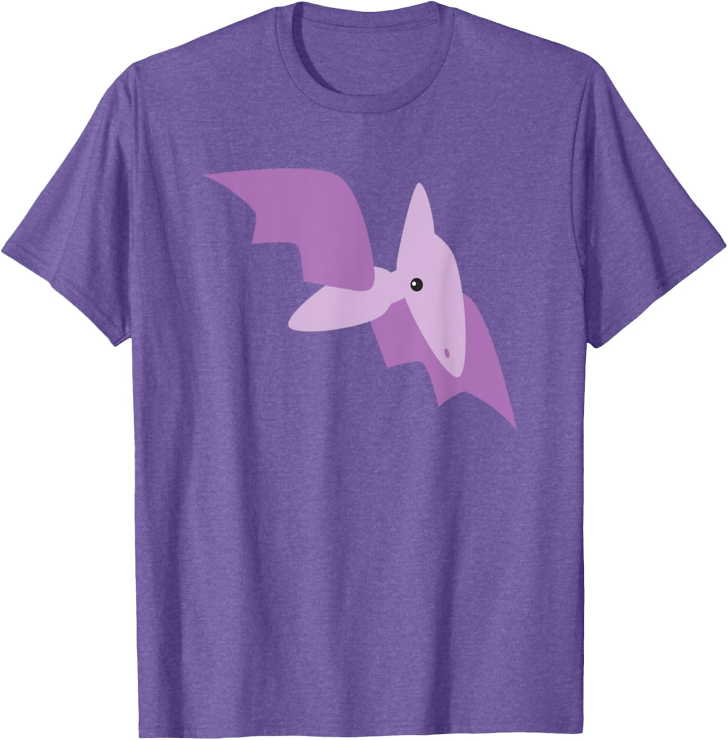 Cute Purple Pterodactyl Flying Dinosaur Animal Art T-Shirt
