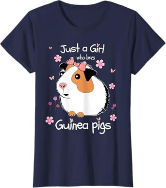 Just a Girl Who Loves Guinea Pigs - Cute Pets Lover Gift T-Shirt