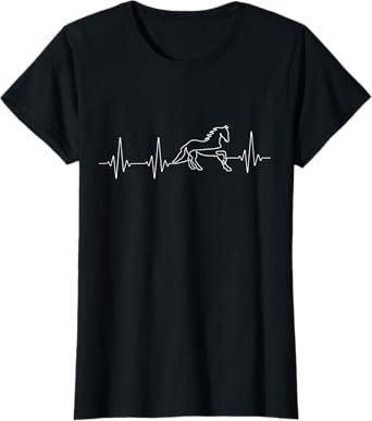 Rider or Rider Heartbeat for Girls Horses T-Shirt