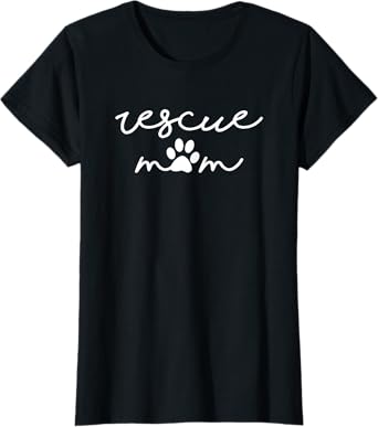 GO WITH THE PAW Women's Dog Mom Rescuer Mama Pet Adoption Specialist T-Shirt