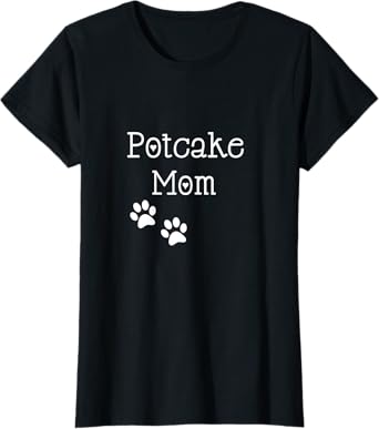Womens Potcake Dog Mom T Shirt T-Shirt