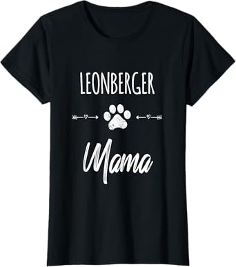 Cute Dog Mom Mama Leonberger Love Pet Puppy Gift Women Kids T-Shirt