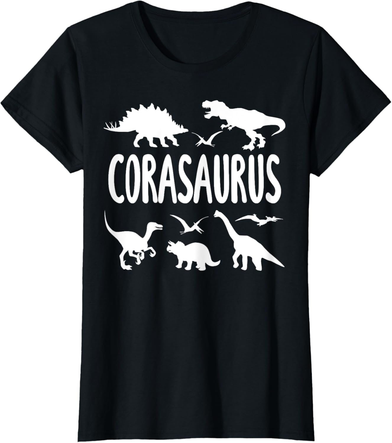 Dinosaur T Rex Cora Corasaurus Girls Dino Name T-Shirt
