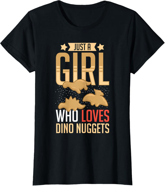 Dino Chicken Nugget Dinosaur Nugs Veggie Funny T-Shirt
