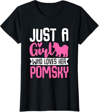 Funny Pomsky Lover Graphic for Women Girls Kids Pomsky T-Shirt