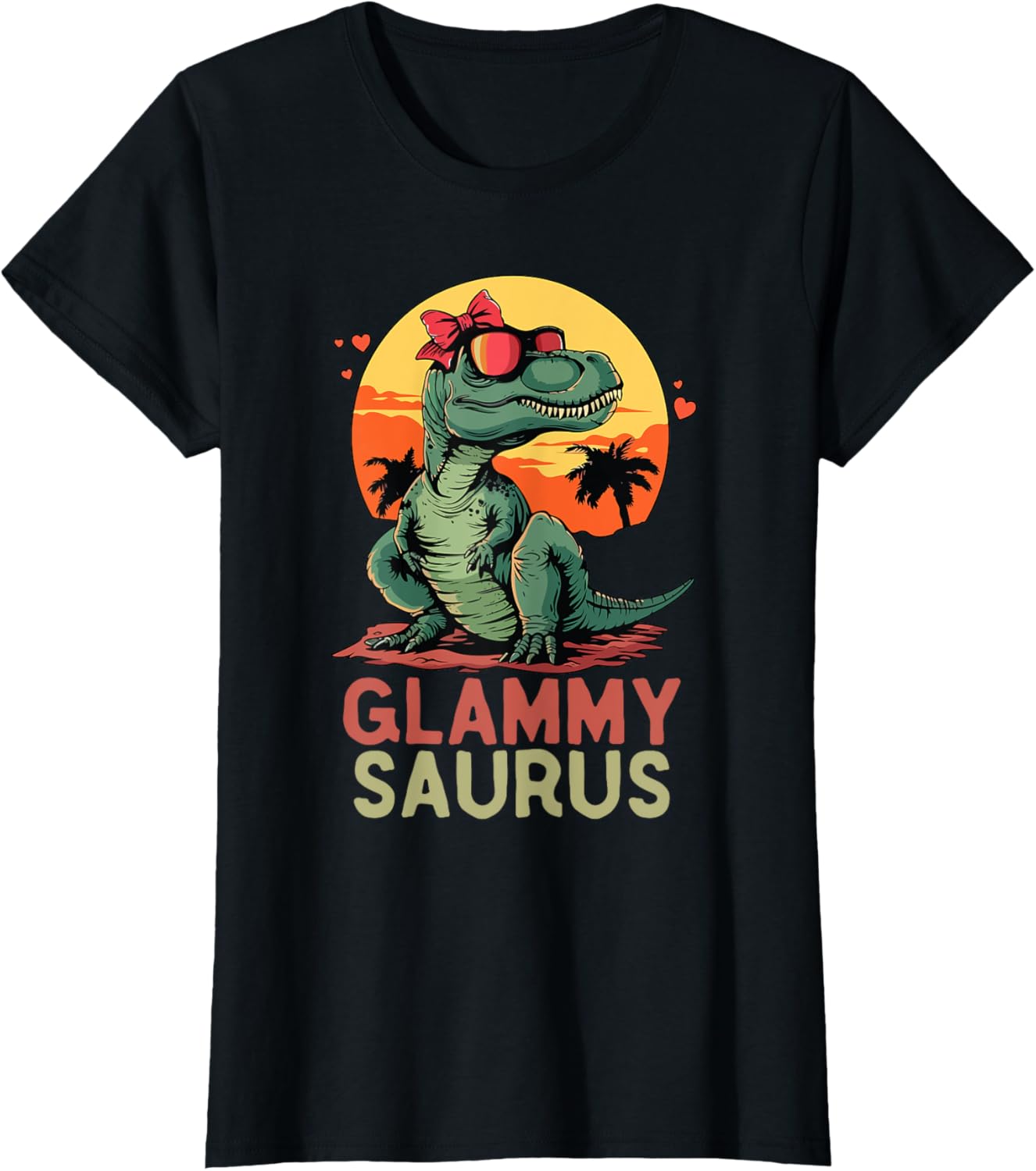 GlammySaurus Dino Dinosaur Glammy-Saurus T-Rex Funny Trex T-Shirt