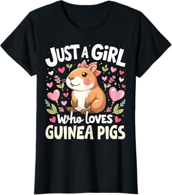 Just A Girl Who Loves Guinea Pigs Shirt Pet Lover Kids Boys T-Shirt