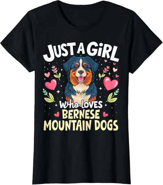 Bernese Mountain Dog Breed Puppy Bernese Pet Lover Girls T-Shirt
