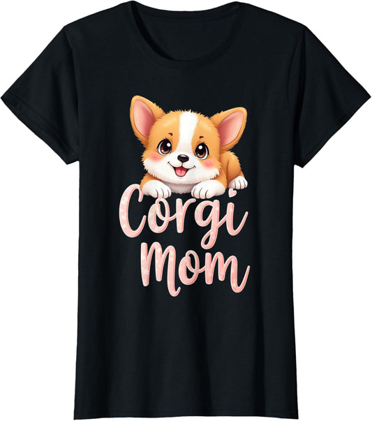 Corgi Mom Dog Welsh Corgi Mama Cute Puppy T-Shirt