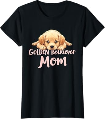 Golden Retriever Mom Dog Golden Retriever Mama Cute Puppy T-Shirt