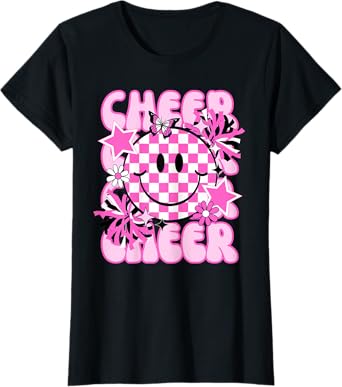 Cute Retro Happy Cheer Cheerleader Tumbling T-Shirt