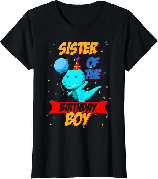 Sister Of The Birthday Boy Sibling Gifts Toddler Birthday T-Shirt