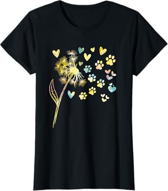 Dandelion Paw Print T-Shirt